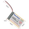 MakerHawk 3.7V 3000mAh LiPo Battery Rechargeable 1S 3C Lithium Polymer