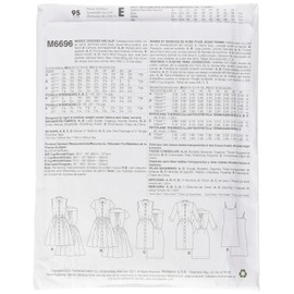 McCall's Patterns M6696 Misses' Dresses and Slip Sewing Template, Size F5 (16-18-20-22-24)