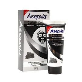 Asepxia Mascarilla Purificante CARBÓN DETOX, Peel Off, piel mixta con imperfecciones, tubo 30 g