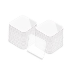 40 Pieces Double Sided Sticky Tape Clear Mounting Square Tape Self Adhesive Gel Mounting Pads Waterproof Removable Sticky Gel Tape Sticky Gel Tape Transparent Tape for DIY Craft, (30mm, 40)