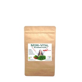 Lebensfreudeverlag Organic Moringa Premium 200 g in a Bag 100% Pure Moringa Leaf Powder Organic Guarantee Gluten Free, Lactose Free, Vegan Only the Best for Your Body