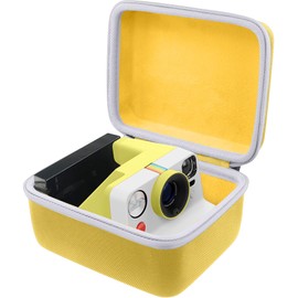 Khanka Hard Case for Polaroid Now Gen 3, Now+ Gen 3, Now Gen 2, Now+ Gen 2, Now, Now+, I-2, Flip, OneStep+ and OneStep 2 Instant Cameras, Hard Case, Travel Carry Case, Only (Yellow)