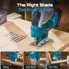 SEESII Cordless Jig Saw 21V, Electric Jigsaw Tool with 2×