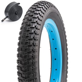 12 1/2x2 1/4 inch Bike Tire 57-203 12.5" Bicycle tire and 12 1/2x2 1/4 AV32mm Heavy Duty Bike Tube Suitable for 12 1/2 x 2 1/4 12.5x2.25 Kids/City/Road/MTB Replacement Bike Tire (Single)