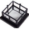 Veranda 4 in. x 4 in. 7 Lumens Black Plastic