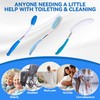 Wefaner Toilet Aids Set for Wiping - Long Handle Butt