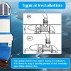 12V 1100 GPH Automatic Submersible Bilge Pump for Boats, Low