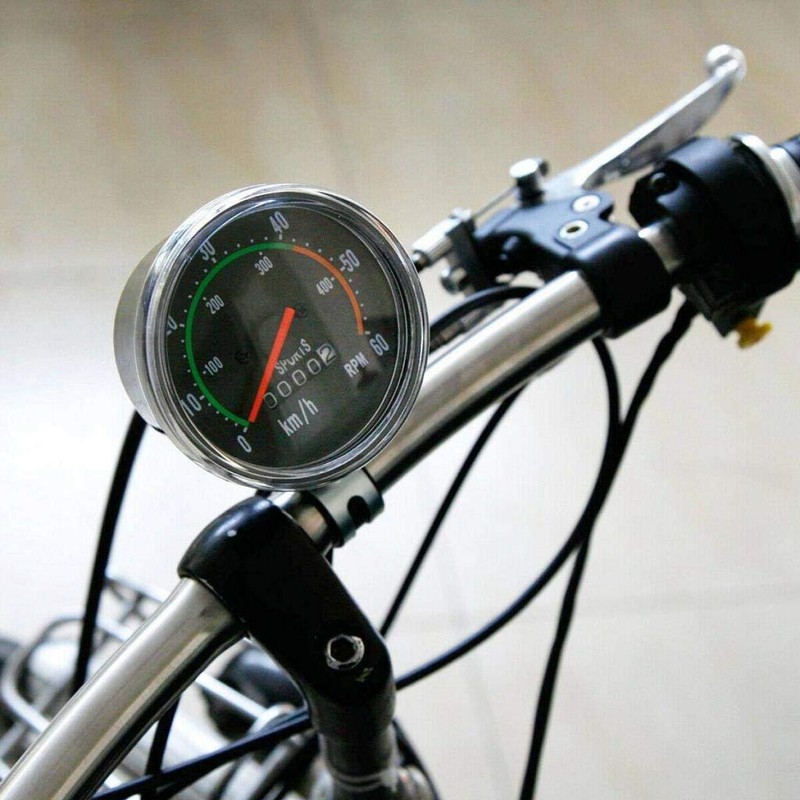 Milageto Waterproof Bike Speedometer Analog Mechanical Computers