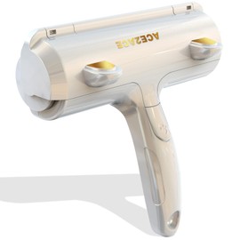 ACE2ACE Pet Hair Remover Lint Roller, Lint Roller for Dog Hair and Cat Hair, Reusable, Lint Brush for Pet Hair, for Sofa, Bed, Carpet, Scratching Post, Christmas Edition, White