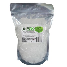 Mak Menthol Crystal 2 lb Pure Organic 100% Natural Menthol Crystals from Mint Crystal Mentha Arvensis Resealable Standup Bag Long-Lasting Freshness Flavor
