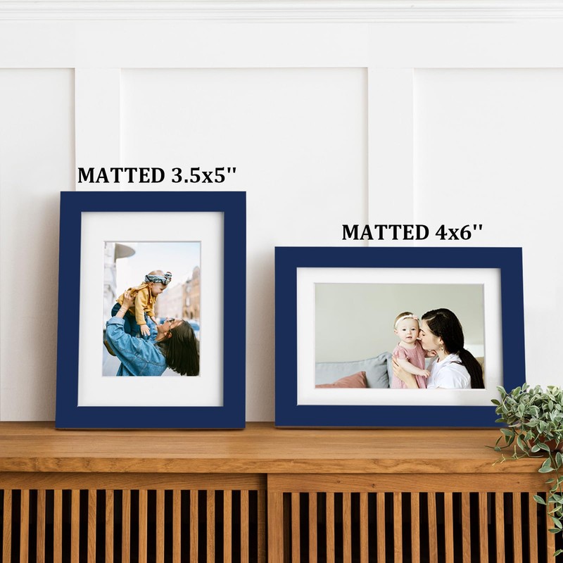 EGOFINE 7x5 Picture Frame - Made of Solid Wood for