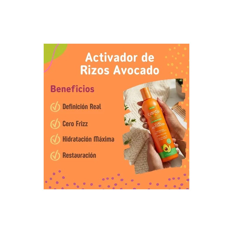 Activador De Rizos Palta Avocado 355ml Cantu