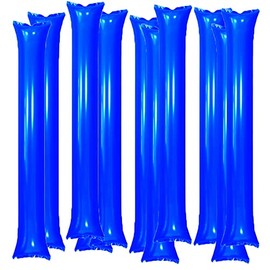 FAMULA Stick Balloons, Cheering Goods, Balloons, Cheering Sticks, Games, Sports, Soccer, Set of 20 (blue)