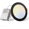 Amico Black 1 Pack 6 Inch 5CCT Ultra-Thin LED Recessed