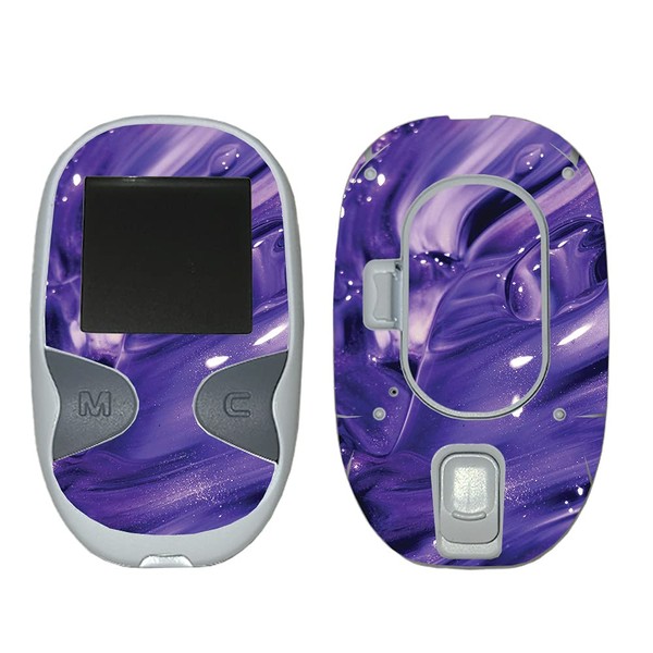 MightySkins Skin Compatible with Care Touch Glucose Meter - Purple