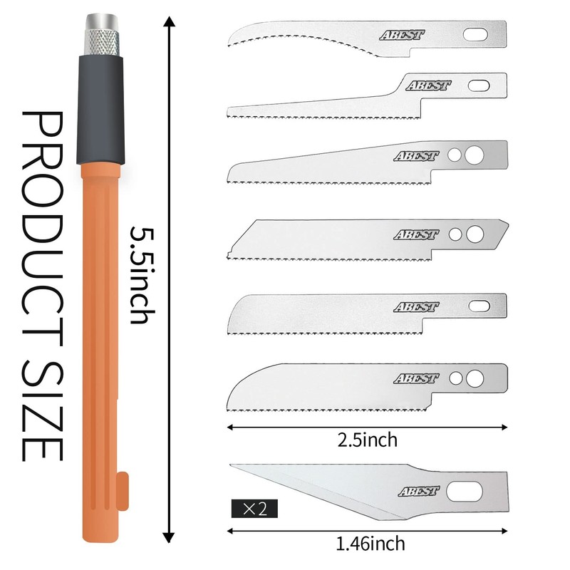 HUBEST Mini Hand Saw Model Craft Tools with 8 DIY