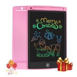 Homestec LCD writing board, 8.5 inches, colourful display, children's laptop for notes/drawing, optimal paper replacement, children's toy, 3 years and above