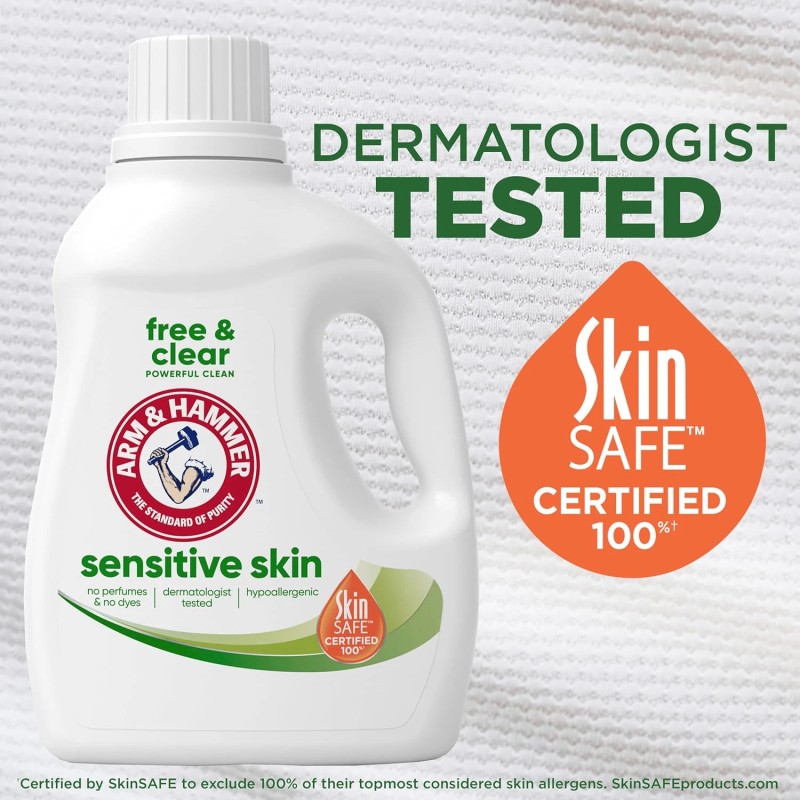 Arm & Hammer Sensitive Skin Free & Clear, 105 Loads