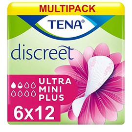 TENA Multipack 6X TENA Discreet Ultra Mini Plus (140ml) 24 Pack Incontinence Protection