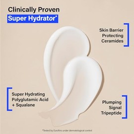 COATS Crema de agua triple humectante, ligera, sin aceite, protege la barrera cutánea para una hidratación duradera, aprobada dermatológicamente, diseñada para adolescentes y piel joven, 2.5 onzas