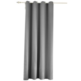 Woltu #488 Opaque Blackout Curtain with Eyelets, Light Heavy Curtain, Eyelet Curtain