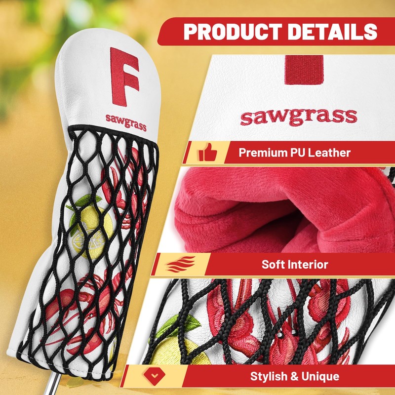 Craftsman Lobster Golf Club Head Covers Funny Golf Headcovers for