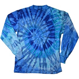 Colortone Tie Dye L/S Large Blue Jerry