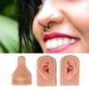 Silicone Piercing Practice Model Simulation Soft Flexible Nose Ears Model