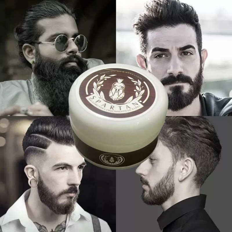 Spartan Balsamo Crecimiento De Barba Y Bigote, Sin Olor