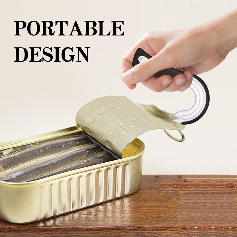 1PCS Ring Pull Can Opener Aid J Shaped Ring Pull