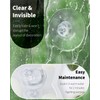 Pawfly 10 Pack Clear Suction Cups 4.5 cm PVC Plastic