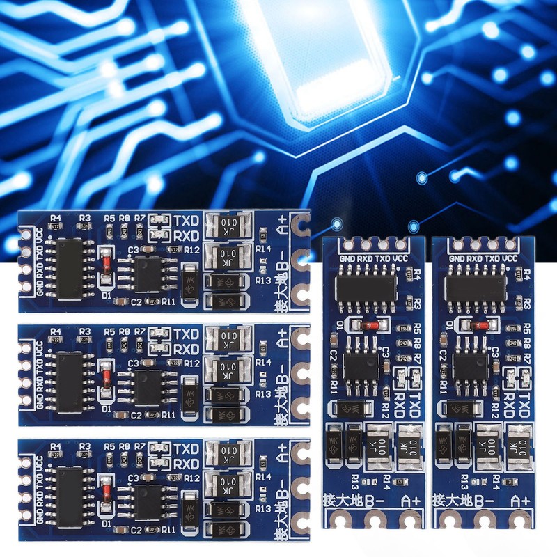 5 Pcs TTL to RS485 Converter Module Strong Anti Interference