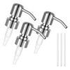 3Pcs Stainless Steel Soap Pump Replacement, Lotion Dispenser Pump Head
