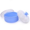 Blue Container Powder Cosmetic Puff Sponge Soft Face Case Body