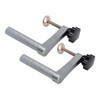 2PCS 20mm Bench Dog Clamps Adjustable Benchtop Quick Clamp Aluminum