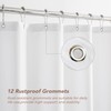 Felisa Waterproof Fabric Shower Curtain Liner with 6 Weighted Magnets,72