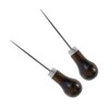 2 Pack Leather Awl Tool, Gourd Shape Sewing Awl Leather