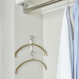 MAWA x Seiei x Less & (18819) Non-slip Hanger Tangle Resistant Storage Hook, White Hanger Storage Hook, Magnetic Hook, MAWA Hanger Storage