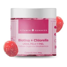 Gomitas Frutales Biotina y Chlorella para Piel Uñas Cabello Chemisette                                                                                
