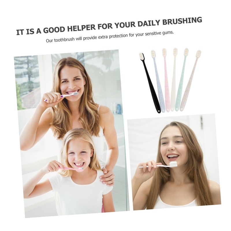 NOLITOY 12pcs Assorted Soft Bristle Toothbrushes for Adults Gentle Cleaning