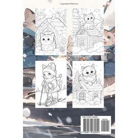  Cute Cats Coloring Book Funny: Icy Cats Adventure