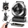 Socool Camping Fan with Light - 20000mAh Rechargeable Battery Fan,