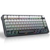 HUO JI Wireless Mechanical Gaming Keyboard, Hot Swappable Pre-lubed Red