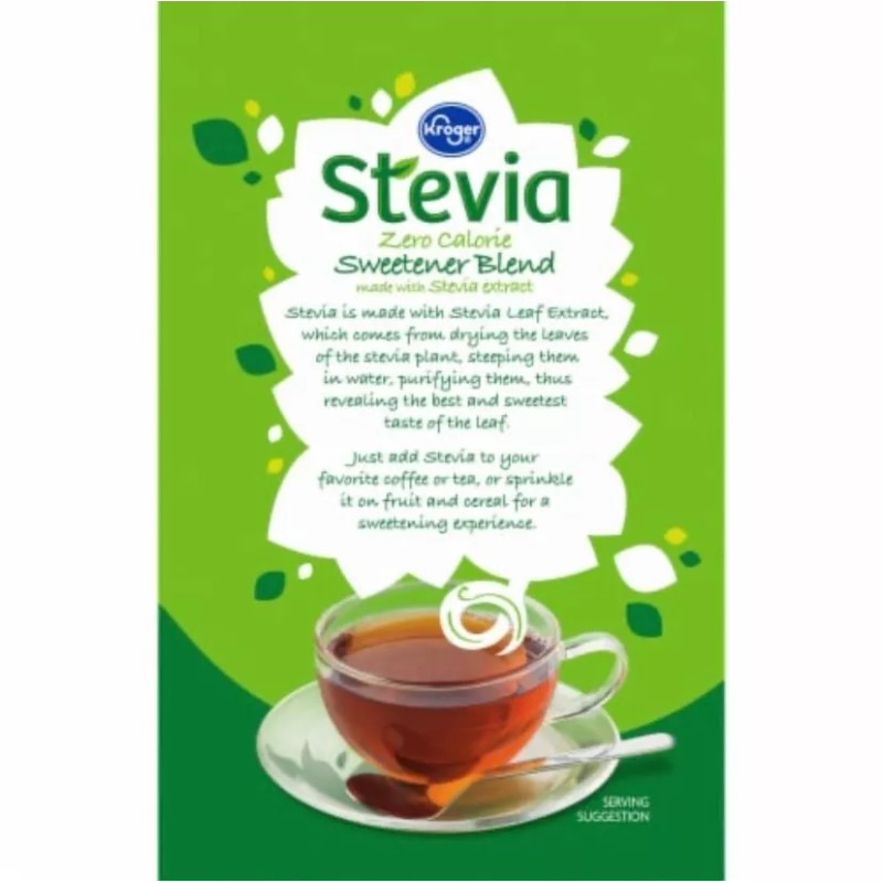 Kroger Stevia Calorie-Free Sweetener from Stevia extract 160 packets