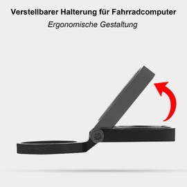 BSSOK Fahrrad Computer Halterung für Garmin Edge, Wahoo Elemnt, Bryton, Cateye, Aluminiumlegierung, Vorbauhalterung Verstellbare