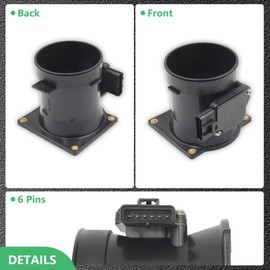 Yezoauto Mass Air Flow Sensor for Ford E150 E250 E350 E450 E550 00-03 / F53 F150 F250 F350 F450 F550 00-04 / Mustang V8 02-08 / Crown Victoria V8 03-04 / Excursion 00-05 OE# 74-50019 1L2Z12B579AAA