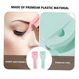 TOVINANNA 2pcs Eyelash Curlers Handle Eye Shapes Gentle Pads for Natural Curling for Daily Makeup and Parties