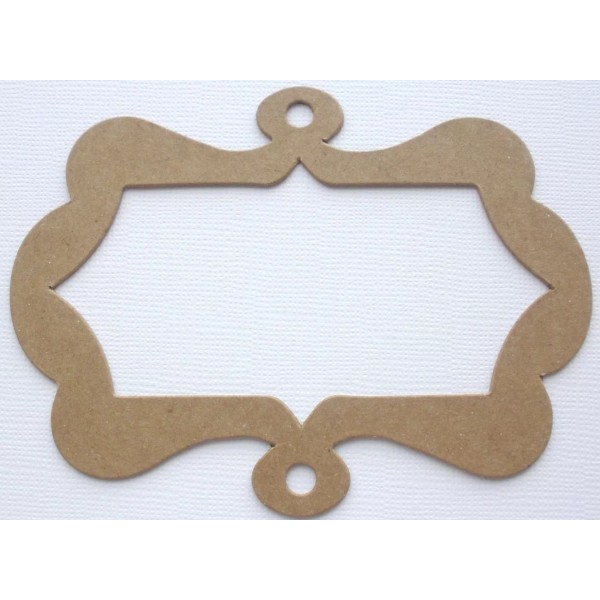 Unbranded {6} HANGING SCALLOP FRAME - Picture Frames Chipboard Die