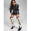 RONILURN Knee High Cowgirl Cowboy Boots for Women Boots Rhinestone