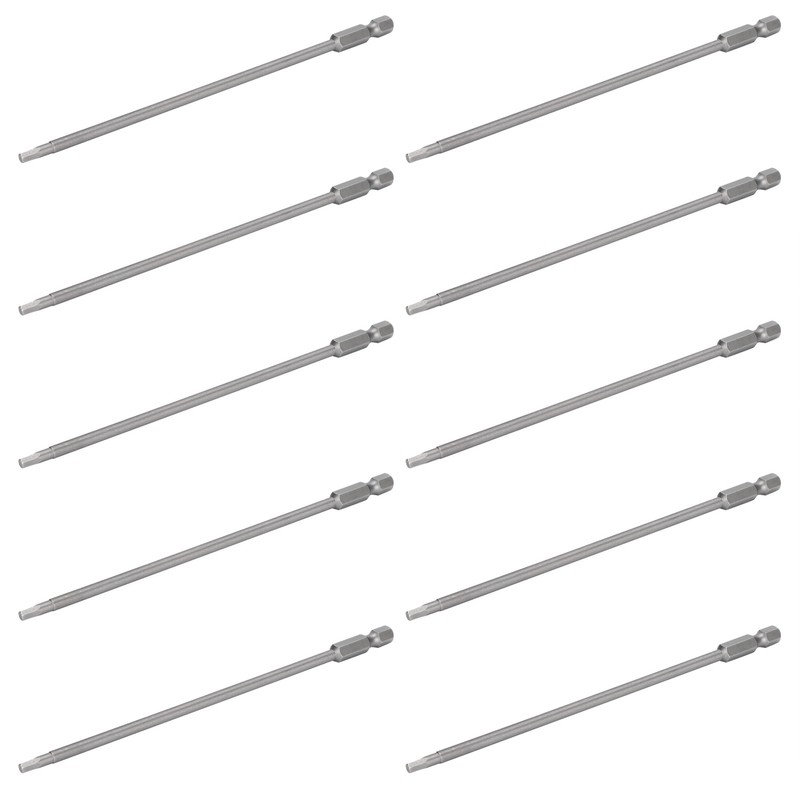 10Pcs Screwdriver Bit Electric 3mm Hex Strong Magnetic Hardened Hardware